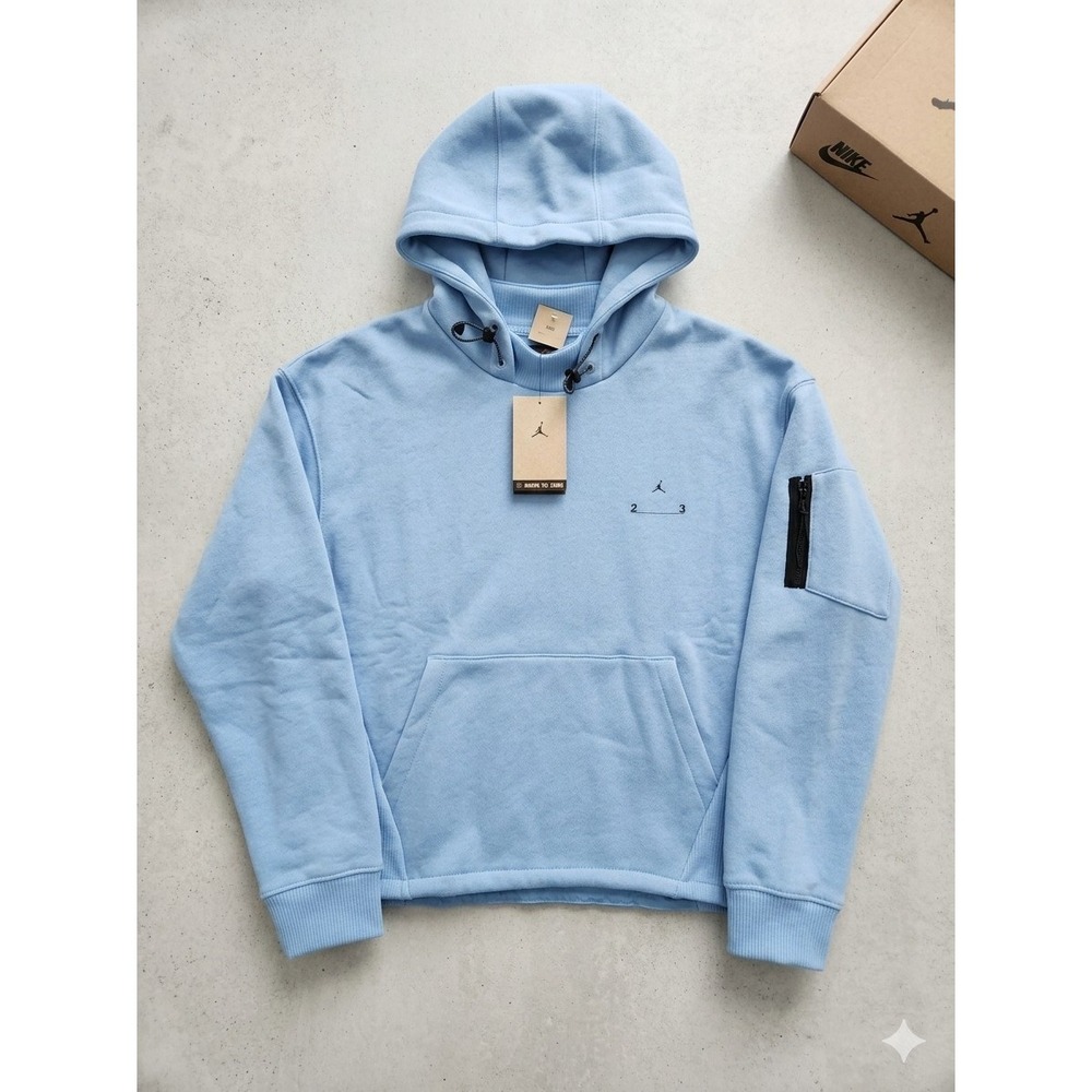 Nike Jordan 23 Engineered Fleece Hoodie Unc Blue DV7681-427 Mens XXL New 2023